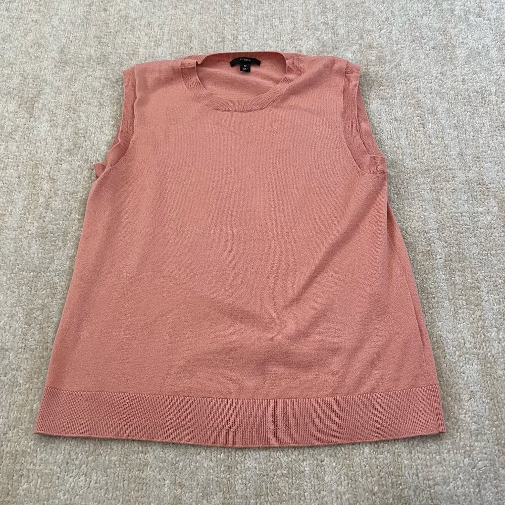 Sleeveless Knit Sweater Tank - Dusty Rose